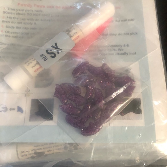Cat Nail Tips / Caps - Purrdy Paws Claws - Size Kitten - Picture 5 of 6